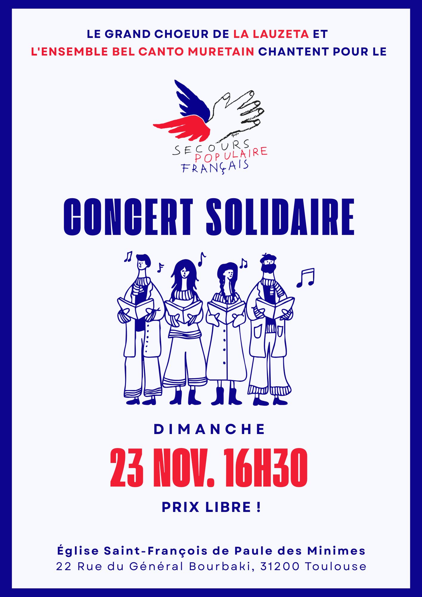 Affiche secours populaire